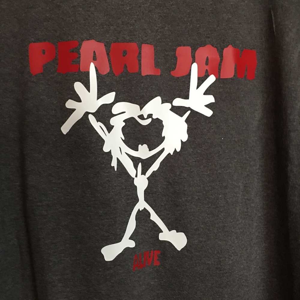 New Pearl Jam Alive T-Shirt Grunge Stickman Logo Men’s Women’s short sleeve Tee